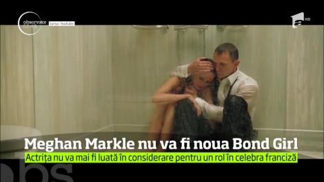 Meghan Markle ar fi putut fi partenera lui James Bond în viitorul film al celebrei francize