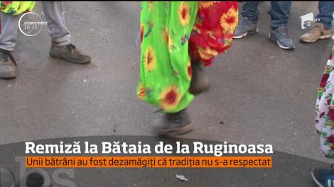 Remiză la Bătaia de la Ruginoasa. Nici anul acesta cetele de tineri nu s-au bătut, așa cum era tradiția
