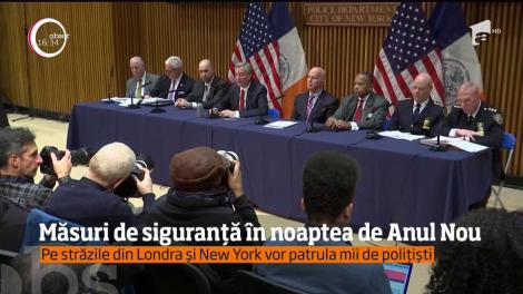 În marile oraşe, măsuri de siguranță sporite în noaptea de Anul Nou