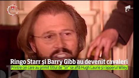 Ringo Starr şi Berry Gibb au fost făcuţi cavaleri de către Regina Elisabeta a II-a: "Este o onoare şi o plăcere"
