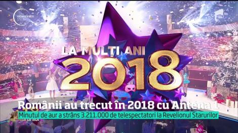 Românii au trecut în 2018 cu Antena 1. Dan Negru a strâns în faţa televizoarelor peste trei milioane de telespectatori