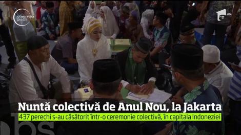 Nuntă colectivă de Anul Nou, în capitala Indoneziei