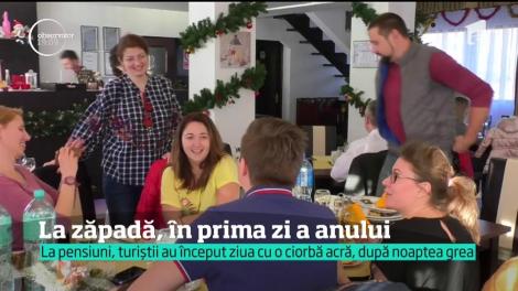 La zăpadă, în prima zi a anului