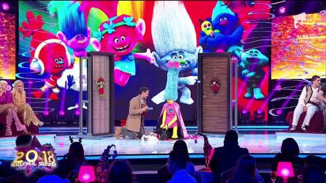 Au potrivit-o de minune! Lidia Buble a fost "Troll-ul" perfect la Revelionul Starurilor 2018, alături de Răzvan Simion