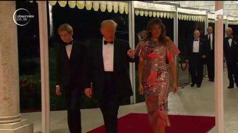 Prima doamnă a Statelor Unite a purtat o rochie de 4.000 de dolari la petrecerea de Anul Nou