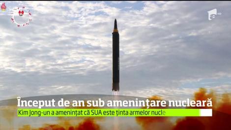 &Icirc;n prima zi a anului, Kim Jong Un a avertizat Statele Unite că ar putea să apese oric&acirc;nd butonul nuclear