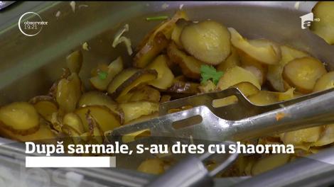 După ce au mâncat pe săturate sarmale, friptură şi cozonac, românii s-au dres cu shaorma