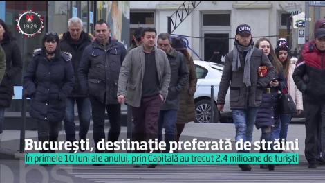Două milioane şi jumătate de turişti au vizitat Capitala &icirc;n primele 10 luni ale anului