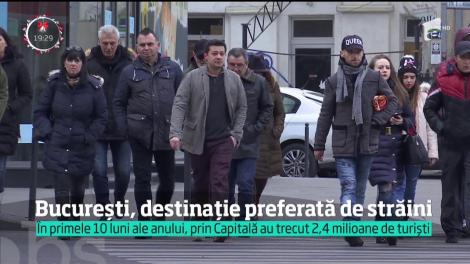 Două milioane şi jumătate de turişti au vizitat Capitala în primele 10 luni ale anului