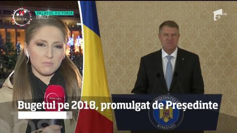 Bugetul pe 2018, promulgat de Președinte