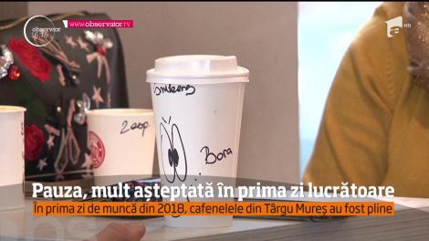 Pauza de masă, mult așteptată în prima zi lucrătoare din 2018