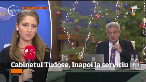 Cabinetul Tudose, înapoi la serviciu