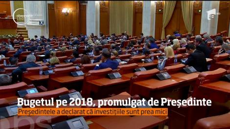 În a treia zi din an, avem bugetul României pentru 2018 promulgat