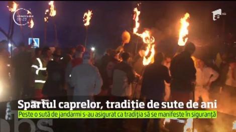"Spartul caprelor", tradiţia unică de la noi din țară, care îi face pe jandarmi să intervină. Ce presupune străvechiul obicei: "Caprele sunt arse"