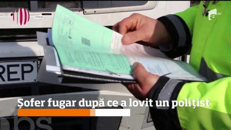 Un poliţist din Suceava a ajuns la spital după ce a fost lovit cu maşina chiar de şoferul pe care încerca să-l oprească. Vinovatul a fugit şi este acum căutat