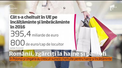 Românii nu se prea înghesuie să arunce cu banii pentru haine şi pantofi