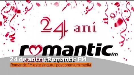 24 de ani cu Romantic FM. Radioul se aude de aproape un sfert de secol în casele românilor cu muzică bună şi multe emisiuni