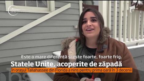 Urgia albă şi gerul lovesc din nou! Temperaturi de -40 de grade Celsius şi nămeţi cum rar ţi-e dat să vezi. Statele Unite ale Americii, sub zăpadă!