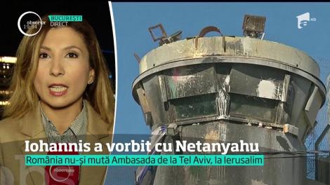 Iohannis a vorbit cu Nethanyahu, premierul Israelului, despre mutarea Ambasadei României de la Tel Aviv la Ierusalim
