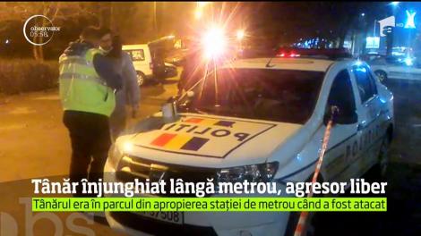 Scene terifiante în Capitală. Un tânăr înjunghiat, lângă metrou. Agresorul se află în libertate