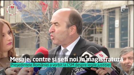 Mesaje, contre și șefi noi în magistratură