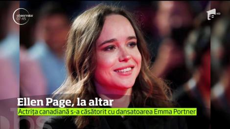 Ellen Page s-a căsătorit în secret! Actriţa canadiană şi-a unit destinul cu dansatoarea şi coregrafa Emma Portner