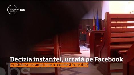 În premieră, doi români sunt obligaţi să posteze pe Facebook o decizie a Tribunalului Tg. Mureş