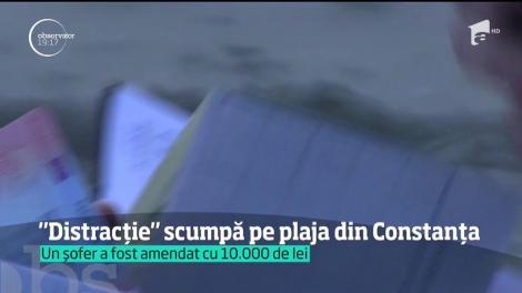 Un cetăţean turc a vrut să se plimbe pe plajă, cu maşina, şi a rămas blocat în nisip. Poliţiştii i-au dat o amendă cât jumătate din valoarea autoturismului