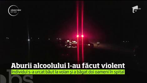 Un şofer din Teleorman, care s-a urcat băut la volan şi a băgat doi oameni în spital, a făcut spectacol în spitalul judeţean