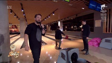 Întrecere cu miză pe pista de bowling. Richy B. vs. Răzvan Simion. Cine pierde gătește pentru celălalt!