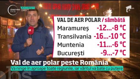 Vin ninsorile, viscolul şi gerul, odată cu un val de aer polar din Rusia