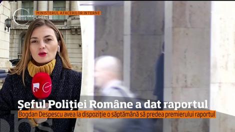 Şeful Poliţiei Române a dat raportul la Guvern