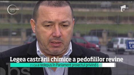 Legea castrării chimice a pedofililor revine