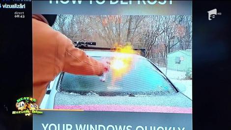 Smiley News. Cum să dezaburești geamurile mașinii cu foc