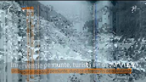 Un bărbat a fost prins de o avalanşă pe care chiar el ar fi provocat-o, şi este acum de negasit