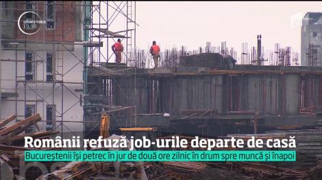 Românii refuză job-urile departe de casă. Într-un an, angajaţii din Capitală îşi petrec 22 de zile în trafic!