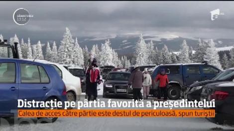 Distracție pe pârtia favorită a președintelui