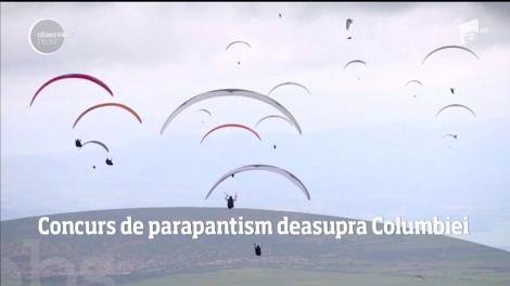 Concurs de parapantism deasupra Columbiei