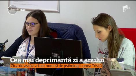 Avem şi o veste deprimantă. Lunea este cea mai deprimantă zi din an
