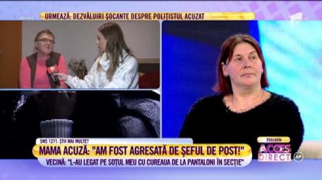 Lăcrămioara, femeia agresată de șeful de post din comună: "Soția lui mi-a zis sa-l înțeleg, să-l accept așa"