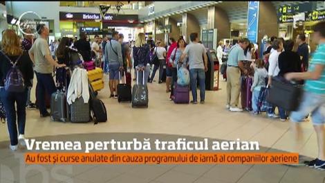 Traficul aerian a fost îngreunat din cauza vremii