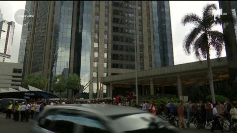 Tragedie în Jakarta! 72 de oameni au fost răniţi după ce un tavan al Bursei s-a prăbuşit peste ei