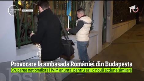 Incident provocator la ambasada României din Budapesta