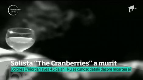 Solista "The Cranberries" a murit