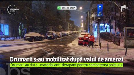 Zăpada a creat haos pe şoselele din Capitală