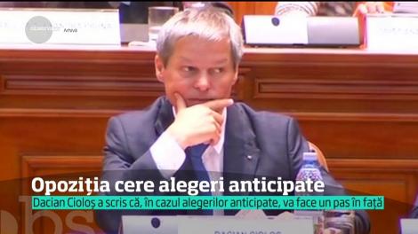 După demisia lui Mihai Tudose, opoziția cere alegeri anticipate