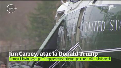 Jim Carrey nu este nici pe departe un simpatizant al preşedintelui Donald Trump