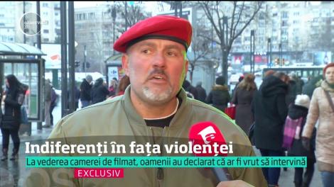 Românii, indiferenți în fața violenței în public
