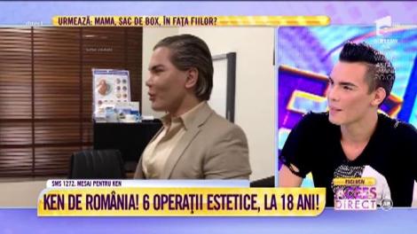Păpuşa Ken are mulţi fani şi în România. Un tânăr de doar 18 ani are la activ şase intervenţii estetice, doar ca să arate ca idolul său