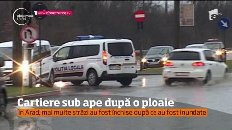 În Arad ploile au făcut dezastru